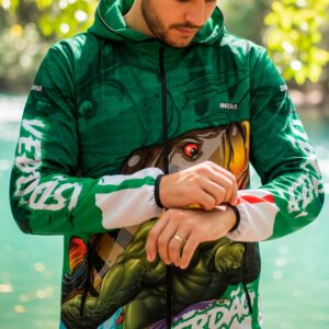 Jaqueta Corta Vento Brk Tucunaré Açu Futebol 79 Repelente à Água com UV50