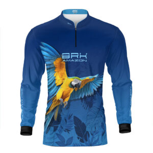 Camisa de Pesca Brk Amazon Arara Azul com Proteção UV50