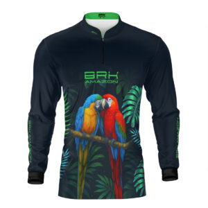 Camisa de Pesca Brk Amazon Casal de Araras com Proteção UV50