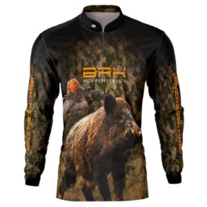 Camisa de Pesca Brk Camuflado Wild Boar com Proteção Solar UV50+