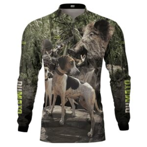 Camisa de Pesca Brk Dumato Javali Foxhound Real Tree com Proteção Solar UV50+