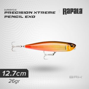 Isca Artificial Rapala Precision Xtreme Pencil EXO 127 Superfície