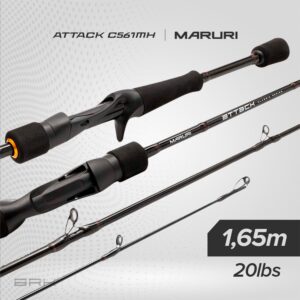 Vara de Pesca Maruri Attack C-561MH 20lb 1,65m - Carretilha (Inteiriça)