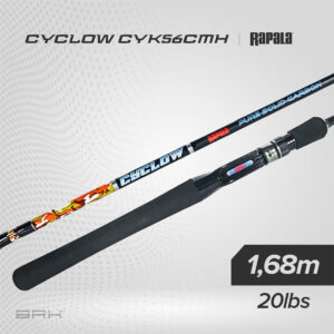 Vara de Pesca Rapala Cyclow CYK56CMH 20lbs 1,68m - Carretilha (Inteiriça)