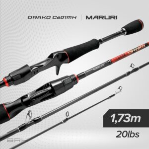 Vara de Pesca Maruri Drako C-601MH 20lb 1,73m - Carretilha (Inteiriça)