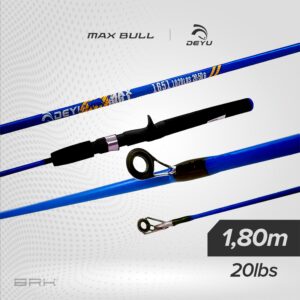 Vara de Pesca Deyu Max Bull MB-SFS1801M 20lbs 1,80m | Azul - Carretilha (Inteiriça)