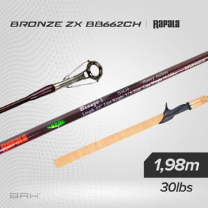 Vara de Pesca Rapala Bronze 11RARPBB662CH 30lbs 1,98m - Carretilha (2 Partes)