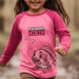 Camisa de Pesca Kids Brk Pescadora Mirim com Proteção UV50