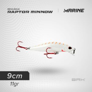Isca Artificial Marine Sports Raptor Minnow 90 Meia-Água