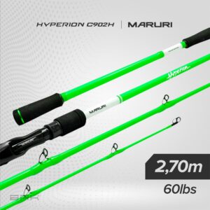 Vara de Pesca Maruri Verde Hyperion C-902H 60lb 2,70m - Carretilha (2 Partes)