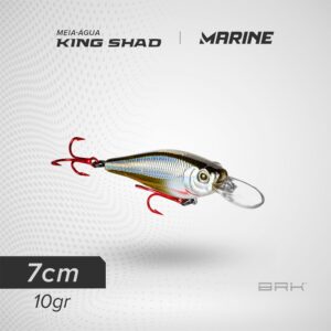 Isca Artificial Marine Sports King Shad Meia-Água
