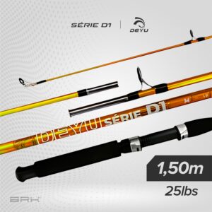 Vara de Pesca Deyu Série D1 25lbs 1,50m - Molinete (2 partes)
