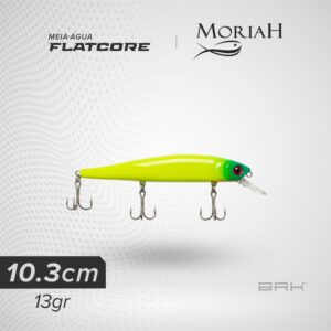 Isca Artificial Moriah Flatcore 103 Meia-Água