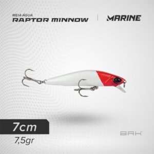 Isca Artificial Marine Sports Raptor Minnow 70 Meia-Água