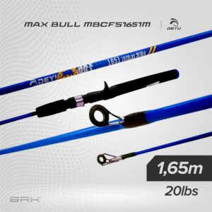 Vara de Pesca Deyu Max Bull MB-CFS1651M 20lbs 1,65m | Azul - Carretilha (Inteiriça)