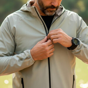 Jaqueta Corta Vento Brk Bege Cargo Repelente à Água com UV50