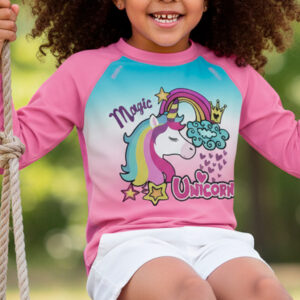 Camisa de Pesca Kids Brk Unicórnios com Proteção UV50