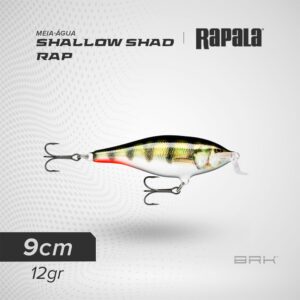Isca Artificial Rapala Shallow Shad Rap Meia-Água