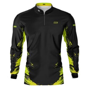 Camisa de Pesca Masculina Brk Yellow Flush com UV50+