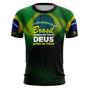 Camiseta Brasil Acima de Tudo Brk com UV50+
