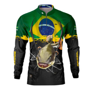 Camisa Masculina Brk Pirarara Brasil Proteção Solar UV50+