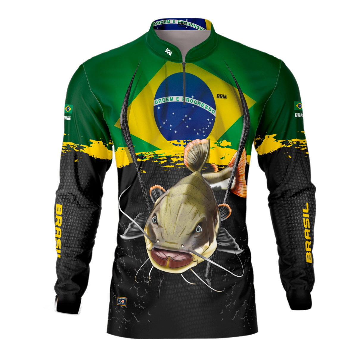 Camisa Masculina Brk Pirarara Brasil Proteção Solar UV50+