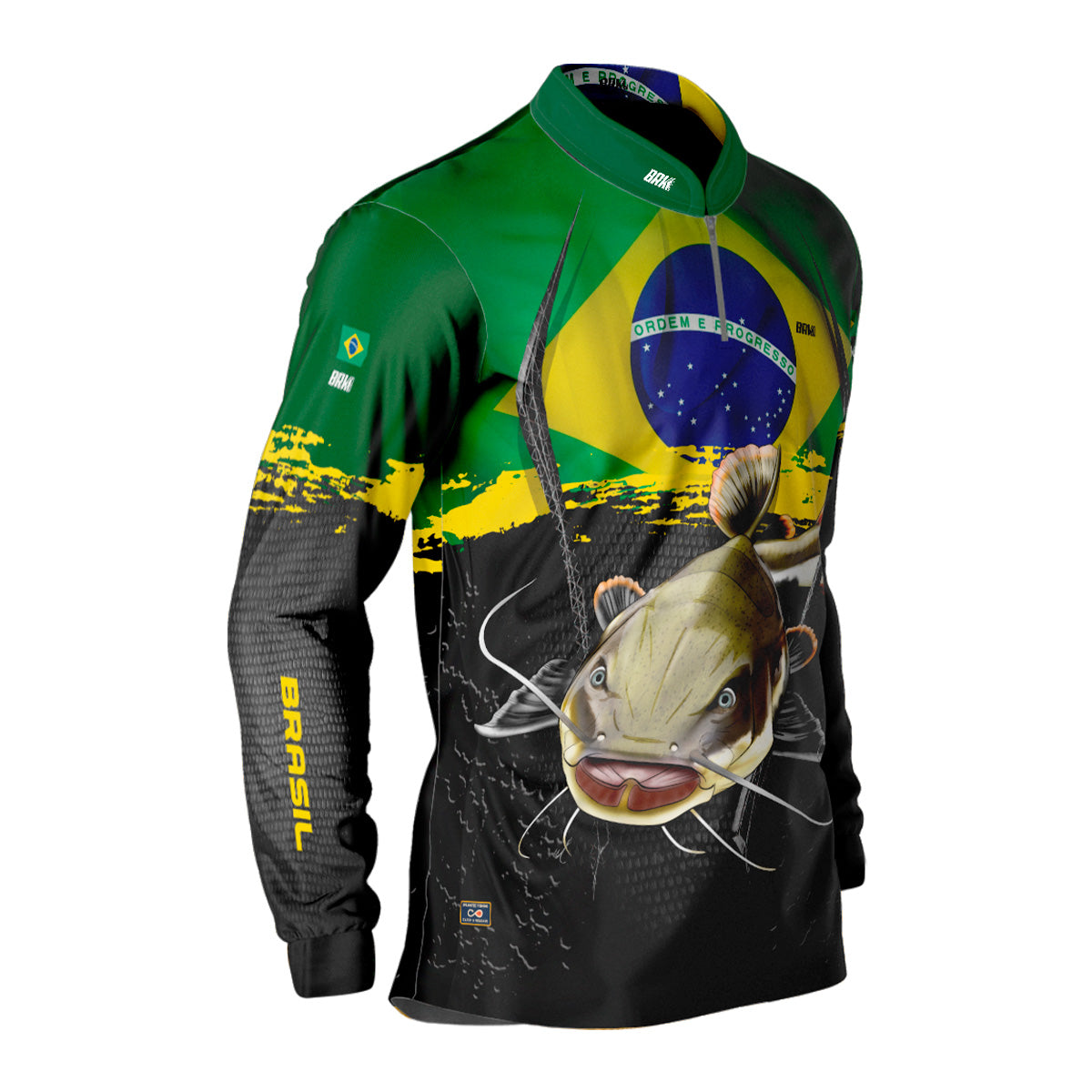 Camisa Masculina Brk Pirarara Brasil Proteção Solar UV50+ - Imagem 3