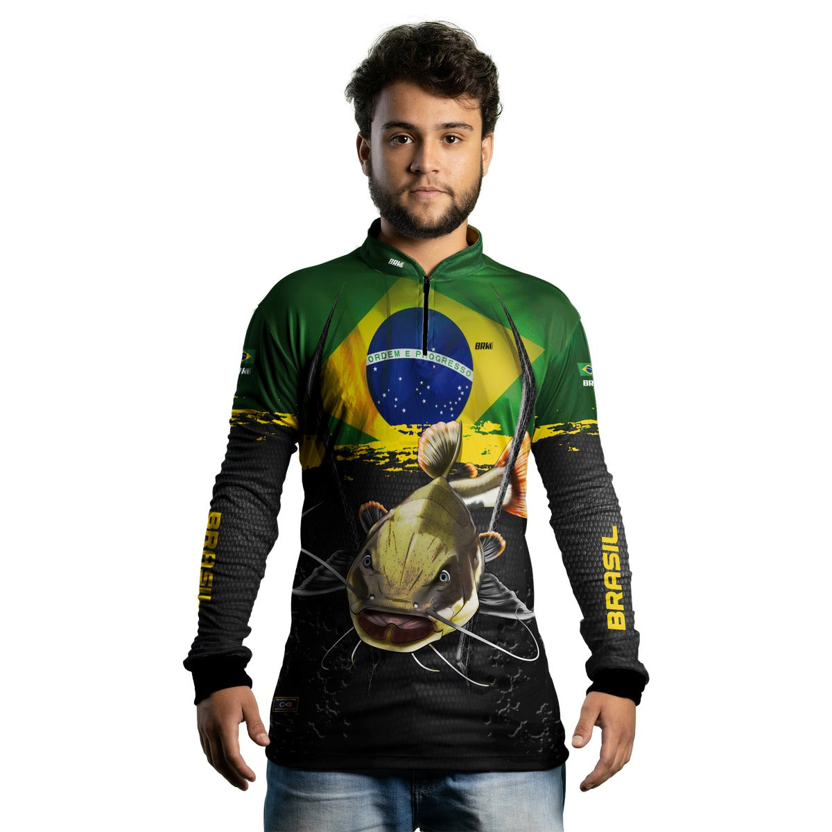 Camisa Masculina Brk Pirarara Brasil Proteção Solar UV50+ - Imagem 5
