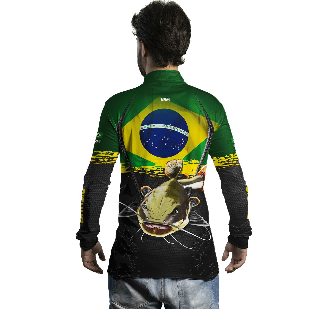 Camisa Masculina Brk Pirarara Brasil Proteção Solar UV50+ - Imagem 6