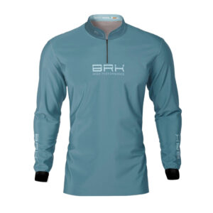 Camisa de Pesca Brk Offshore Gear Iscas Azul com Proteção Solar UV50+