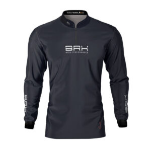 Camisa de Pesca Brk Isca Jig Head Preta com Proteção Solar UV50+