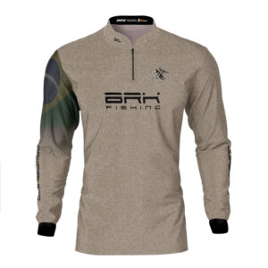 Camisa de Pesca Brk Garateia Clean Bandeira Brasil com Proteção Solar UV50+