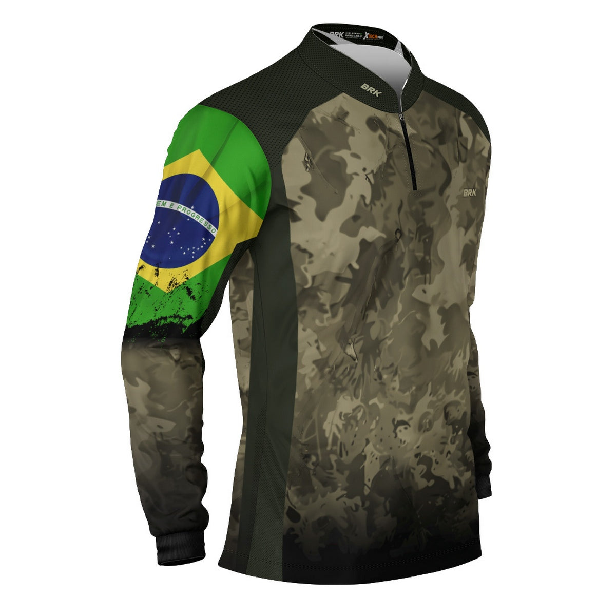 Camisa Agro Brk Camuflada Bandeira do Brasil com Proteção Solar UV50+ - Imagem 3