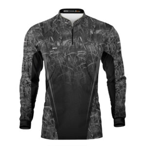 Camisa Agro Brk Camuflada Preto e Cinza com Proteção Solar UV50+