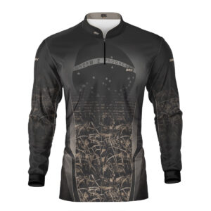Camisa Agro Brk Camuflada Cinza com Bandeira do Brasil com Proteção Solar UV50+