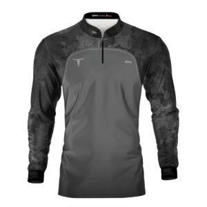 Camisa Agro Brk Camo Long Horn Brasil Cinza com Proteção Solar UV50+
