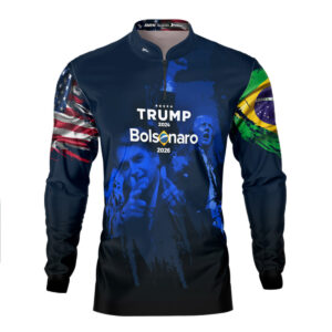 Camisa Agro Brk Trump e Bolsonaro com Proteção Solar UV50+