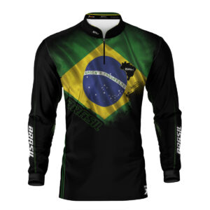 Camisa Agro Brk Bandeira do Brasil com Proteção Solar UV50+