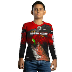 Camisa Infantil de Pesca Brk Trairão Futebol 50 com UV50+