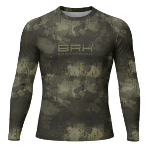 Camisa Raglan Brk Camuflada Verde com Proteção Solar UV50+