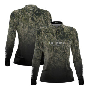 Camisa de Pesca Feminina Brk Camo Fishing com Proteção UV50+