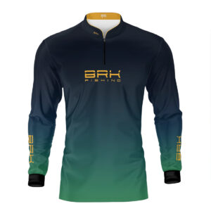 Camisa de Pesca Brk Degradê Peixe Dourado com Proteção UV50+