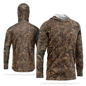 Camisa de Pesca com Capuz Brk Real Tree com Proteção Solar UV50+