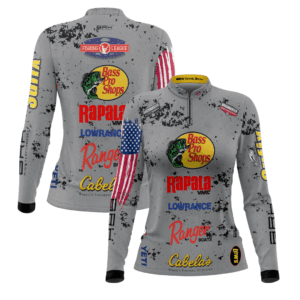 Camisa Feminina Brk Competition Bass Pro Shops Cinza