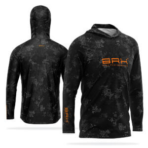 Camisa de Pesca com Capuz Brk Sport Camuflage com Proteção Solar UV50+