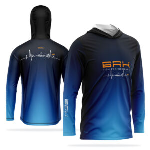 Camisa de Pesca com Capuz Brk High Performance Gone Fishing com Proteção Solar UV50+