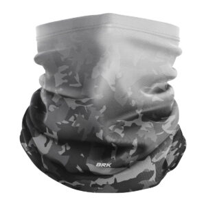 Bandana Balaclava Tubeneck Brk Branco e Cinza Camuflado com Proteção UV50+
