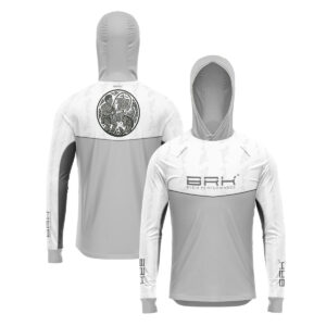 Camisa de Pesca Brk com Capuz Hybrid Maori Vicking com Proteção Solar UV50+ Envio Imediato