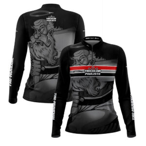 Camisa de Time Feminina Brk Tricolor Paulista com Proteção Solar UV50+