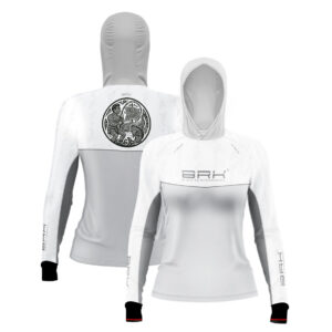 Camisa de Pesca Feminina Brk com Capuz Hybrid Maori Vicking com Proteção Solar UV50+ Envio Imediato